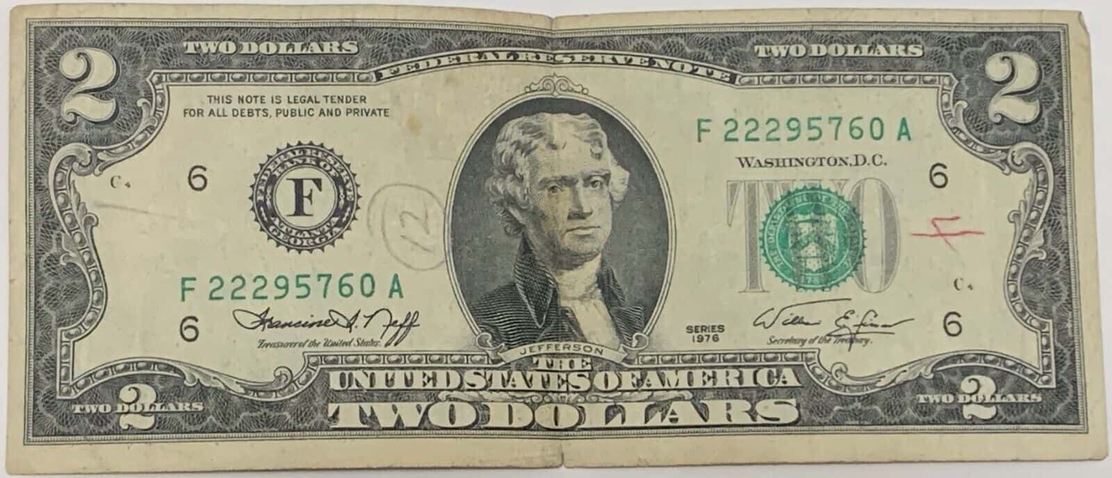 1976 2 Dollar Bill Value (Price Chart, Error List, History & Varieties)