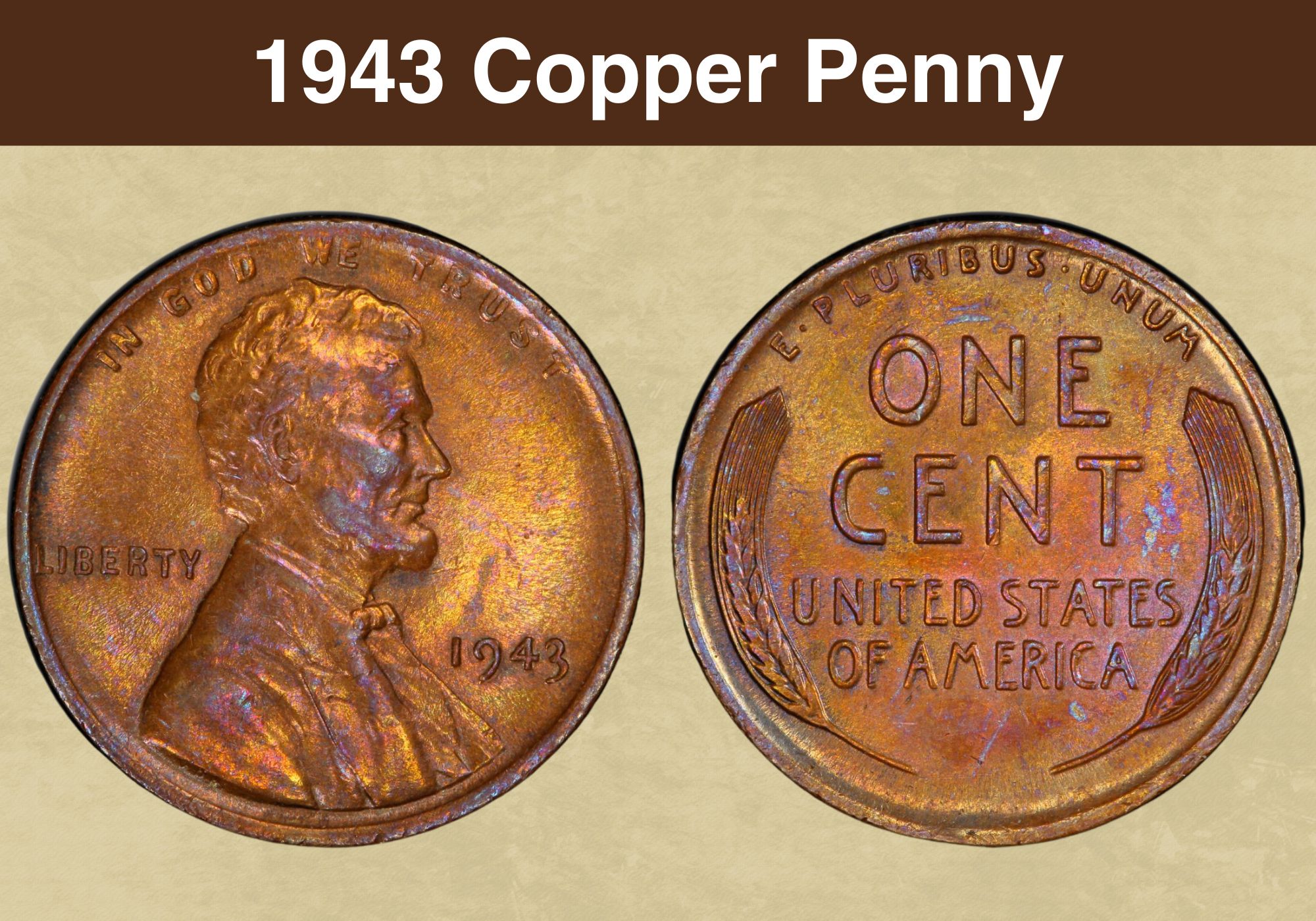 1943 Copper Penny Coin Value (Price Chart, Error List, History