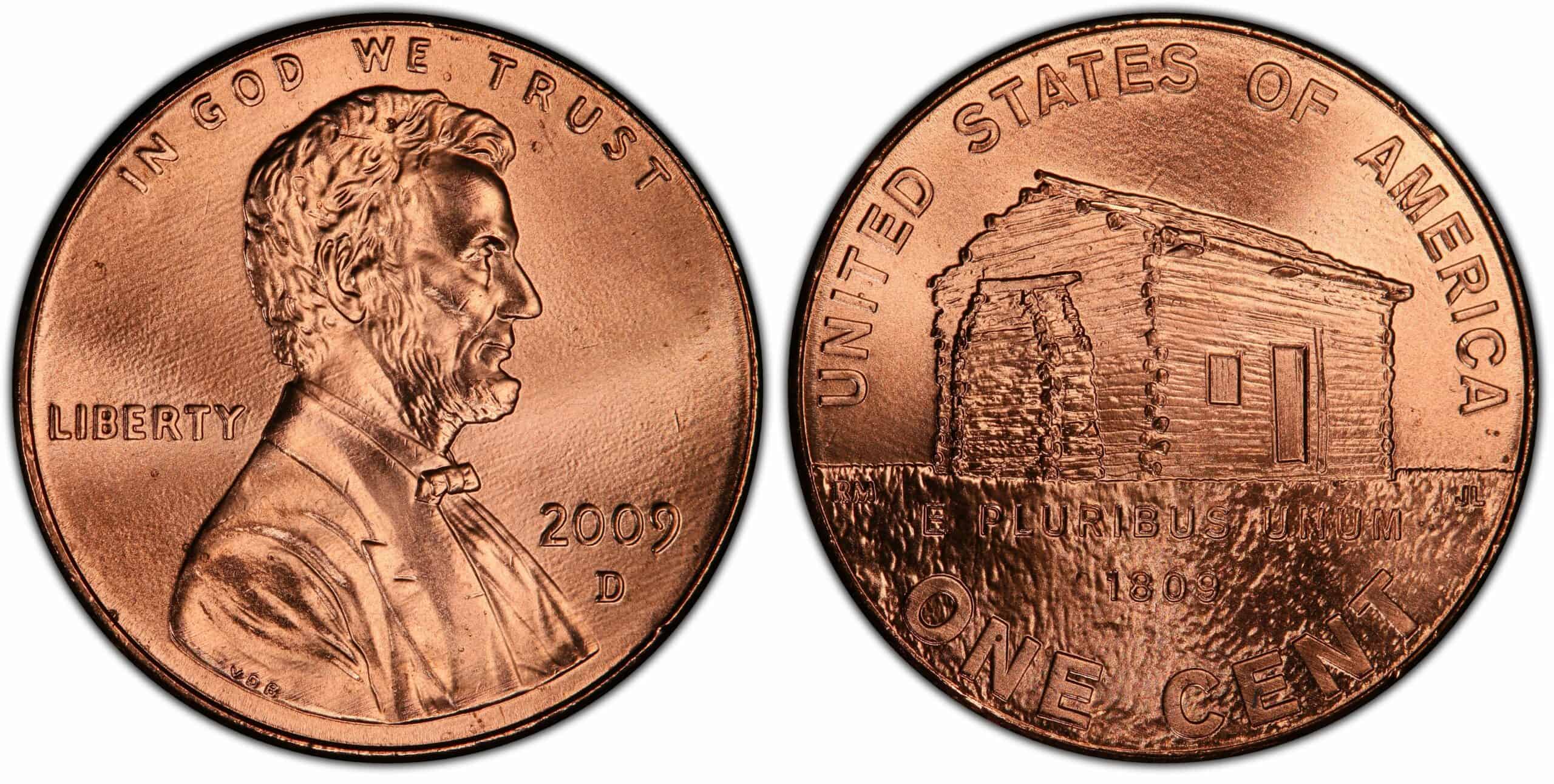 2009 lincoln log cabin penny cost