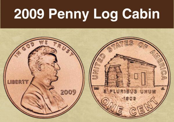 rare 2009 penny log cabin