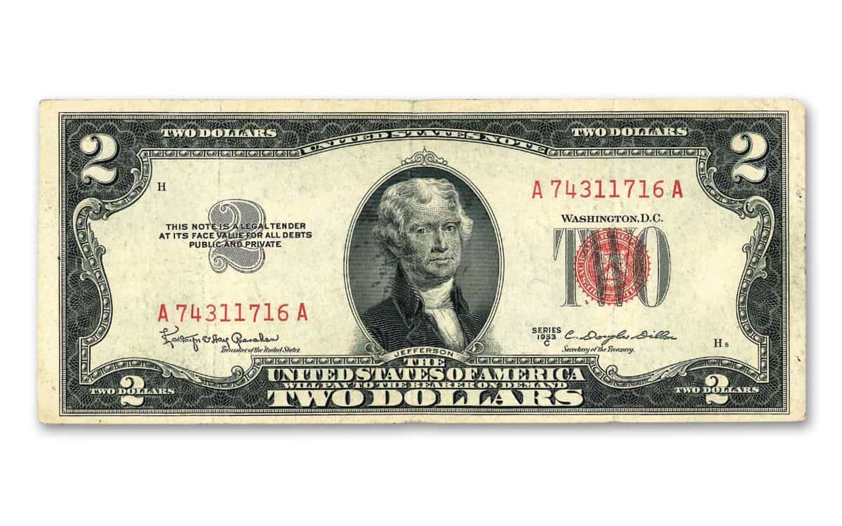 1953 2 Bill Value (Red Seal, A, B, C Star Series Worth)