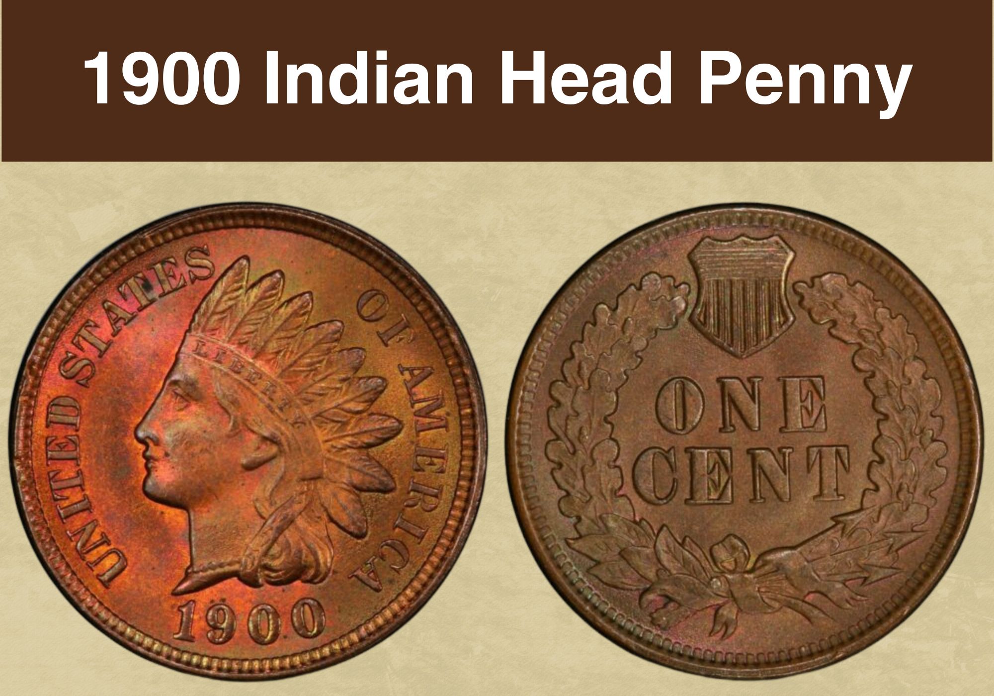 1900 Indian Head Penny Coin Value (Errors List & No Mint Mark Worth)